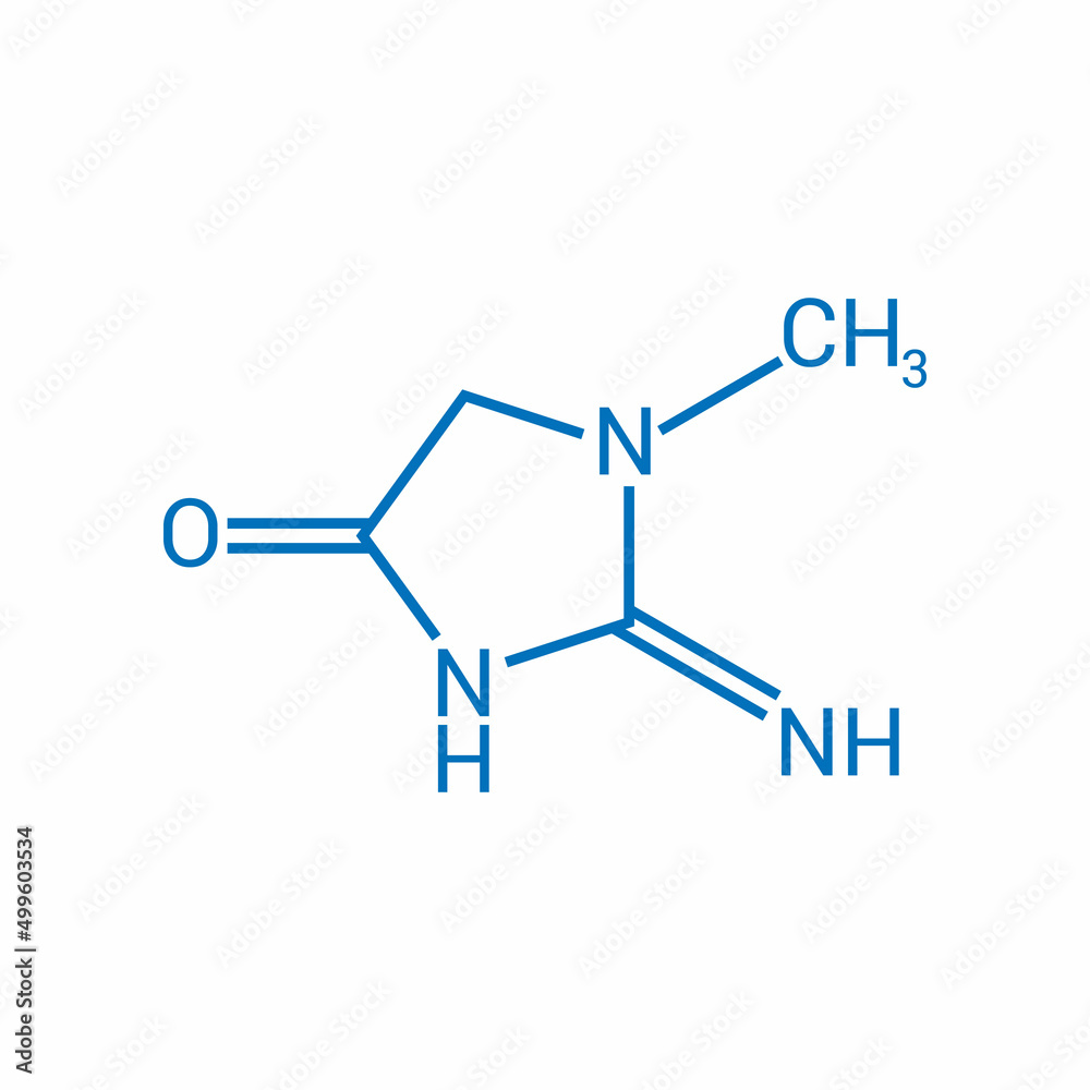 chemical structure of Creatinine (C4H7N3O) chemical structure of Creatinine (C4H7N3O)