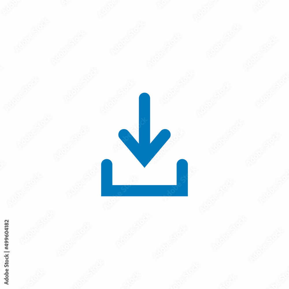 Download icon vector illustration for website or mobile app Download icon vector illustration for website or mobile app