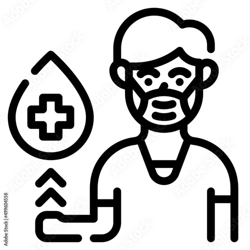 donor outline icon