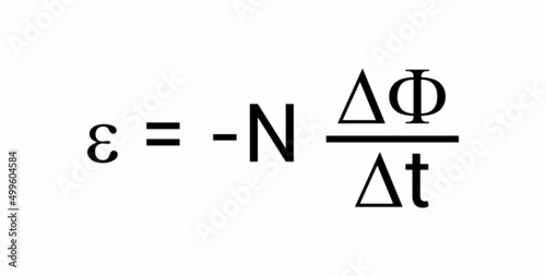 Faraday's law of induction formula