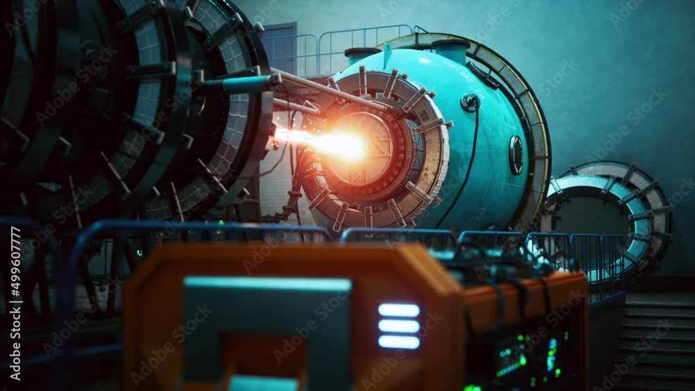 conceptual high tech power thermonuclear or nuclear reactor