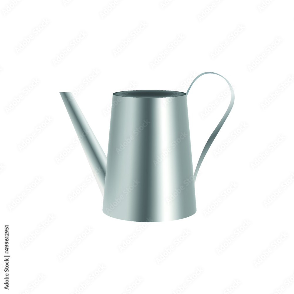 metal watering can. watering can made of steel for watering plants. metal watering can. watering can made of steel for watering plants.