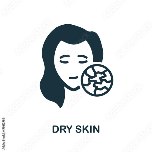 Dry Skin icon. Simple element from skin care collection. Creative Dry Skin icon for web design, templates, infographics and more