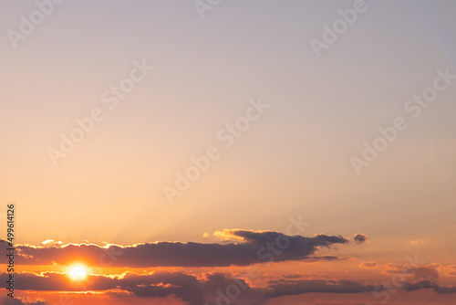 orange sunset sky,morning sunrise of the sun.. © Fukume
