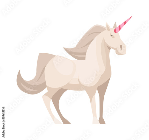 Unicorn Flat Illustration