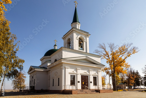Canvastavla Church of St. John the Baptist in Nagorny Park, Barnaul. Russia