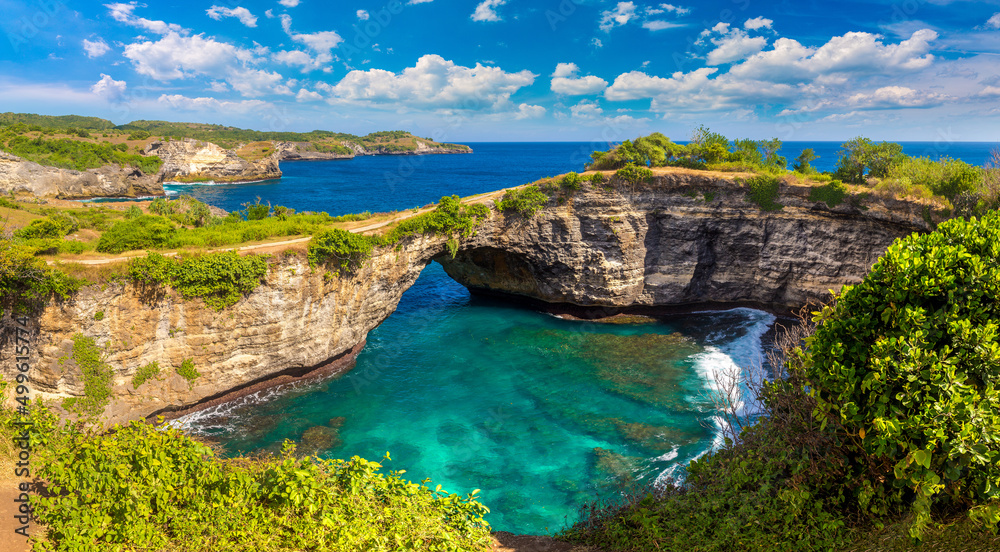 Obraz premium Brocken Beach in Nusa Penida
