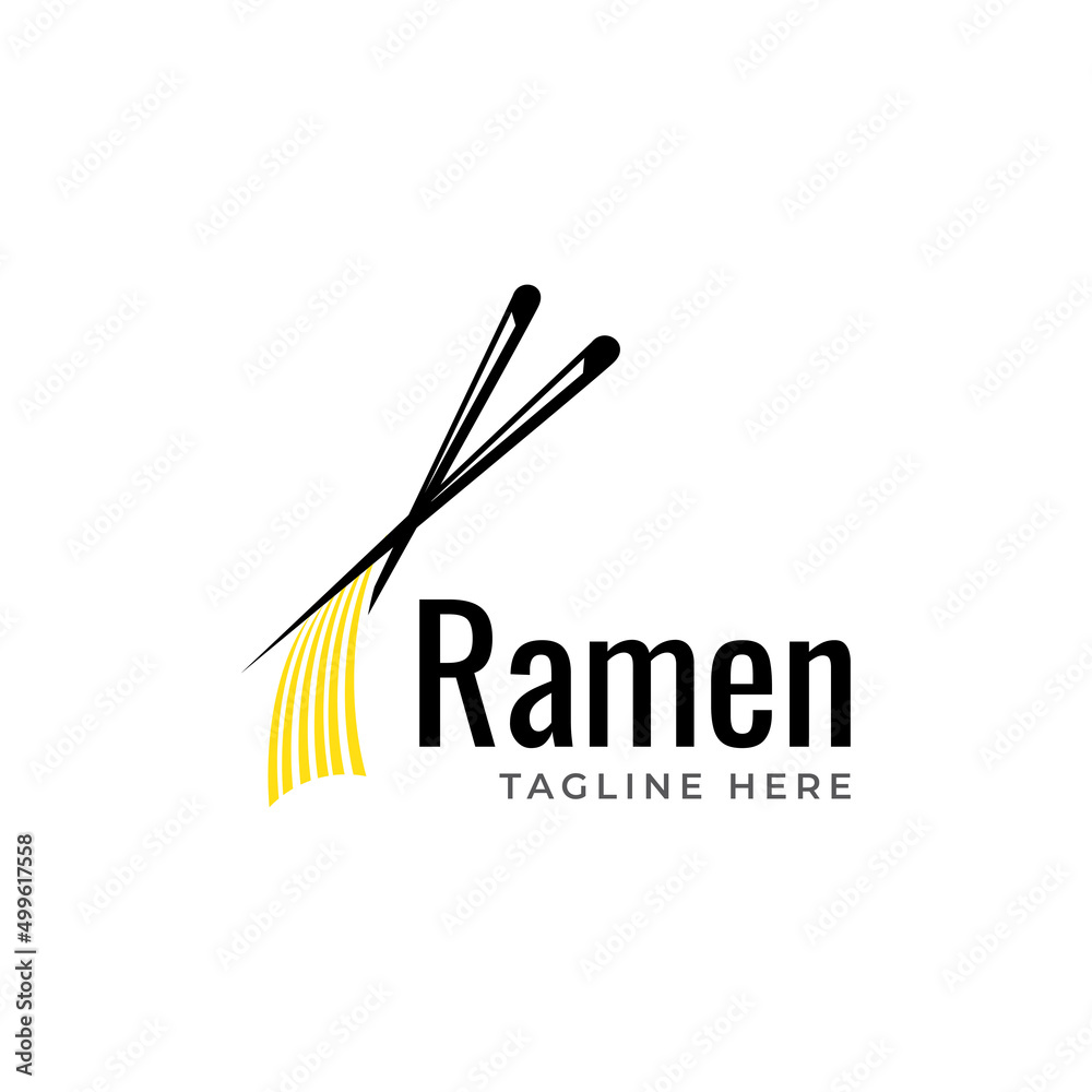 Ramen logo with Japanese text that is interpreted as Ramen, Japanese food Ramen, Vector Logo Template, Japanese restaurant, Ramen restaurant, food icon, design flat illustration Ramen logo with Japanese text that is interpreted as Ramen, Japanese food Ramen, Vector Logo Template, Japanese restaurant, Ramen restaurant, food icon, design flat illustration