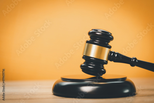 Wooden Judge gavel concept of law studies equality, justice, social Administrative Court
