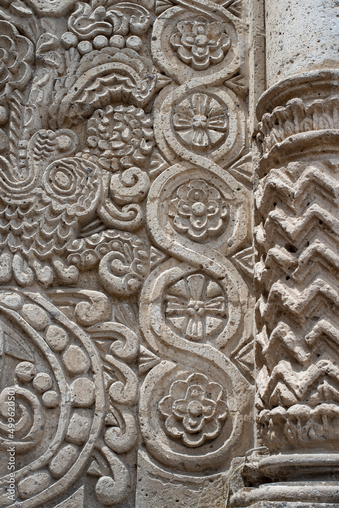 stone carving from Arequipa