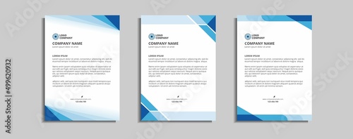 modern corporate letterhead template design © oman vector