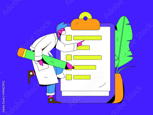Doctor epidemic prevention and anti epidemic flat vector concept operation illustration
