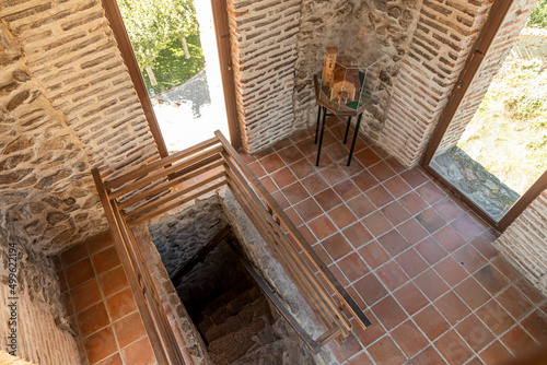 Buitrago del Lozoya, Spain. Inside the bell tower of the church of Santa Maria del Castillo
