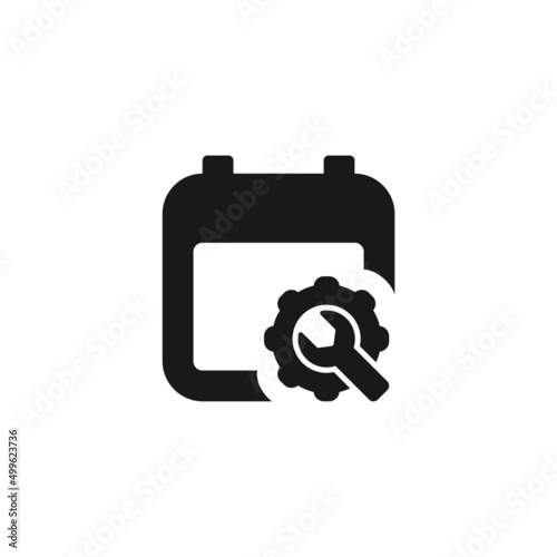 Periodic maintenance icon isolated on white background