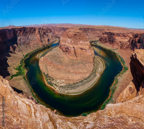 The Colorado river flows through the Horseshoe Bend, near Page Arizona