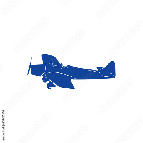 Classic Airplane design vector. Icon Symbol. Template Illustration