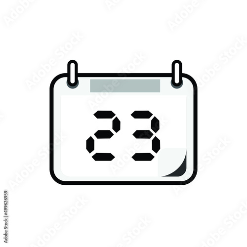 Calendar icon design for your UI illustration