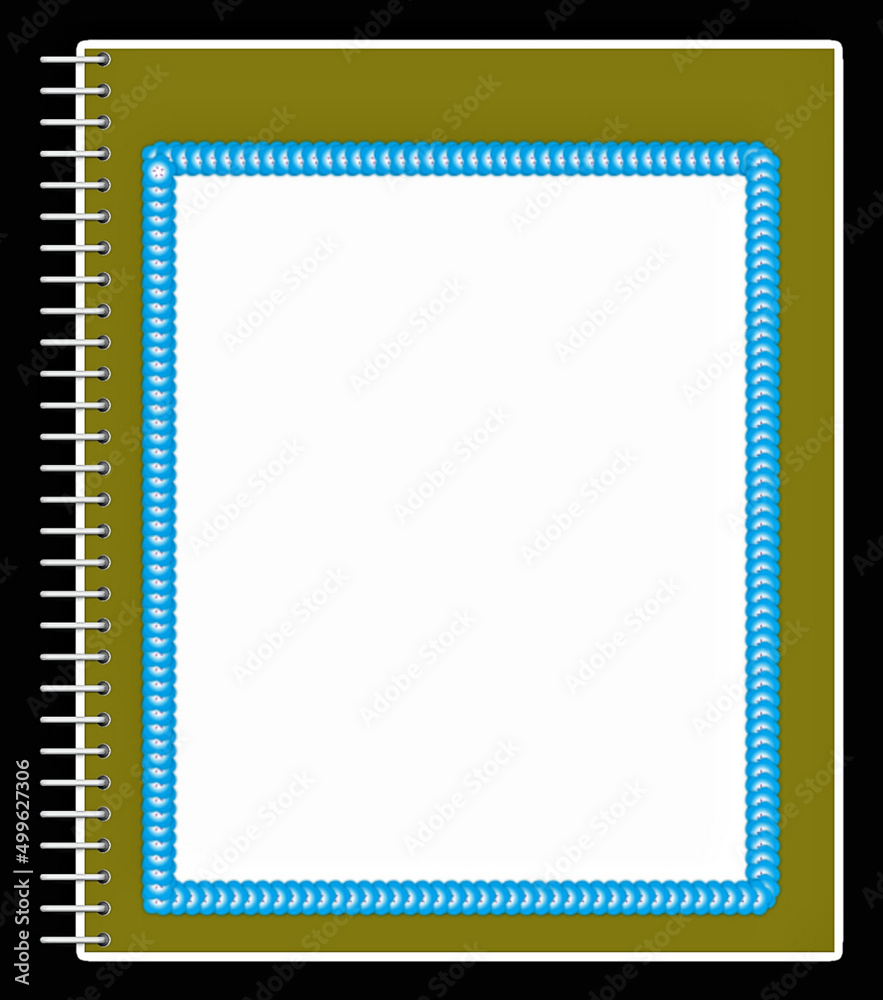 blue frame for text