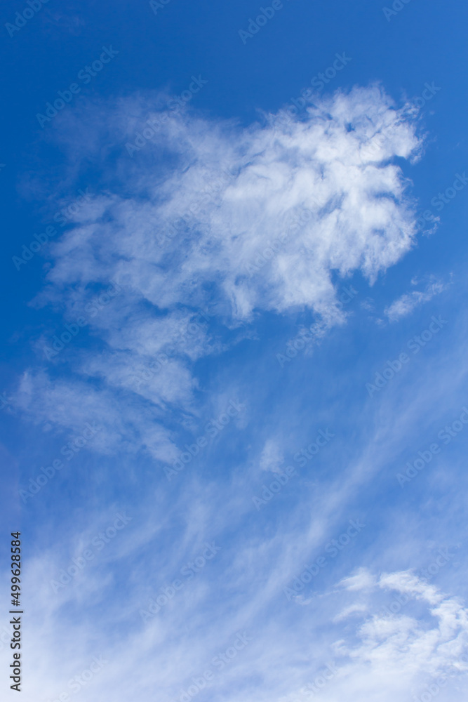 white cloud in blue sky