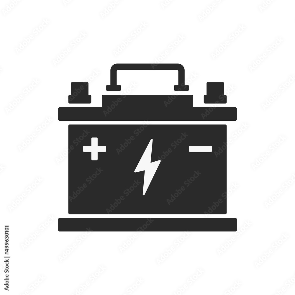 Illustration of car battery icon