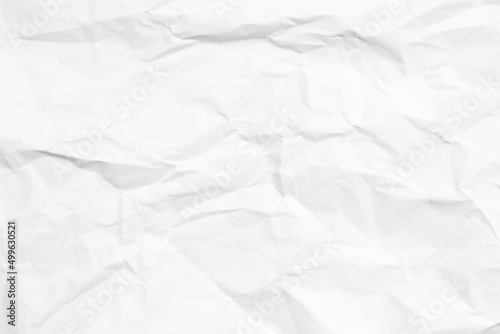 Grunge wrinkled white color blank paper textured background