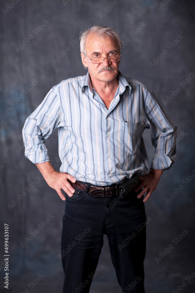 Adult man with glasses Adult man with glasses