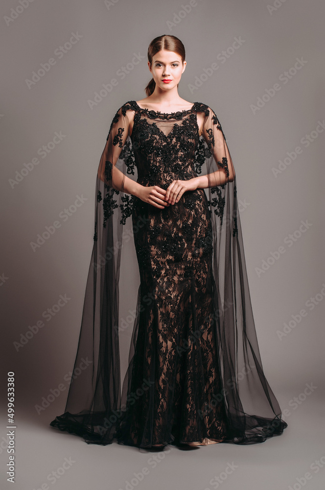 Buy Black And Gold Embroidered Gown With Tulle Cape by Designer VARUN BAHL  Online at Ogaan.com