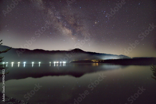山梨県　星空の西湖