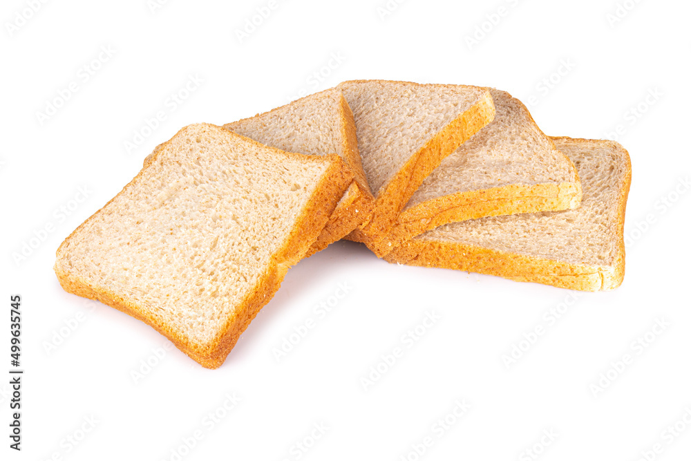 bread isolated on white background