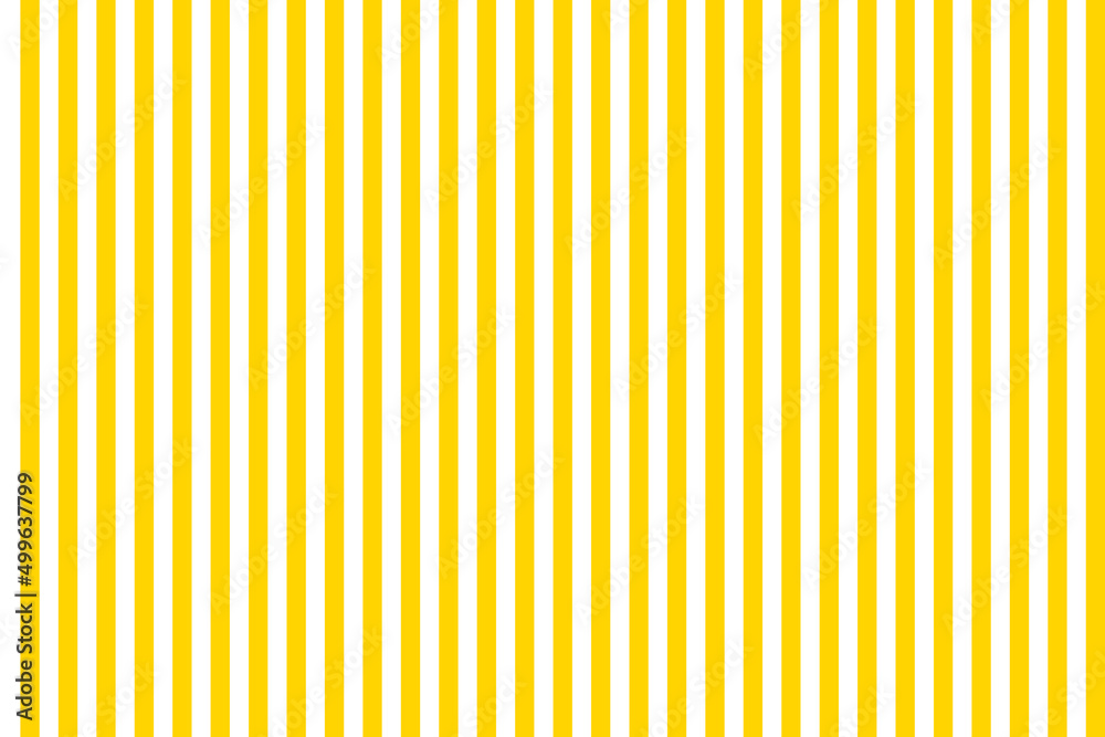 Yellow stripes. Yellow-white stripes texture. Seamless pattern. Vertical lines background. Pastel backdrop. Cute vintage background. Design of wrap. Vector - obrazy, fototapety, plakaty 