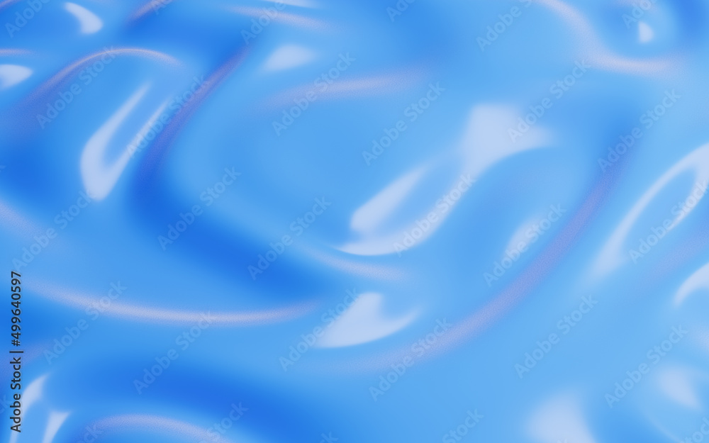 Fototapeta premium Blue smooth cloth, 3d rendering.