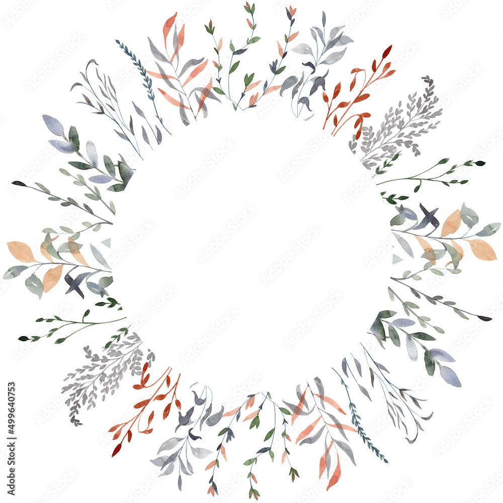 Frame with leaves. Frame with leaves.