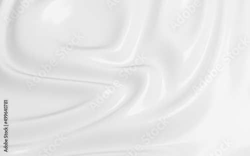 White smooth cloth, 3d rendering.