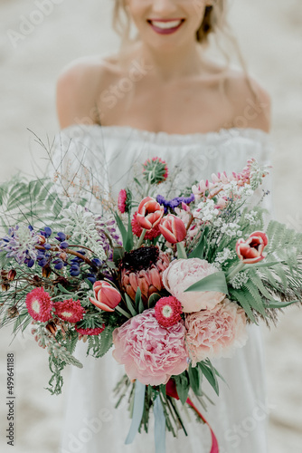 Summer wedding bouquet.