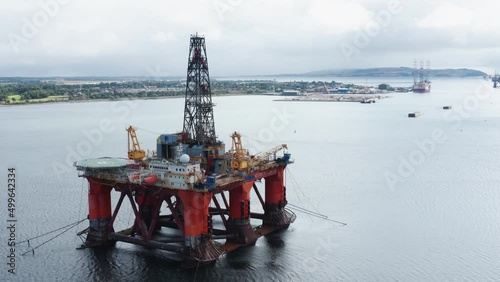 Oil Rig anchored in the Cromarty Firth photo