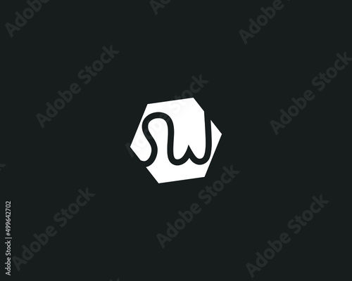 SW letter logo vector template