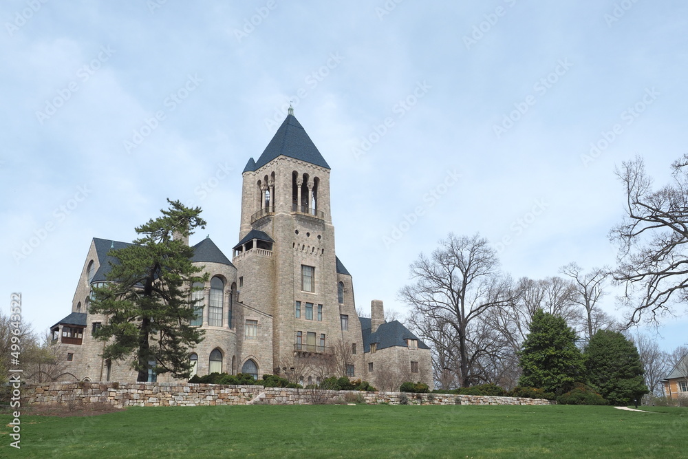 The building is an old cathedral in Bryn Athyn, PA.