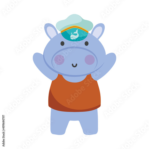 sailor hippo design