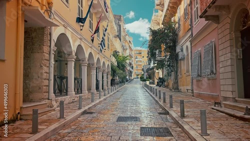 Narrow street in the town