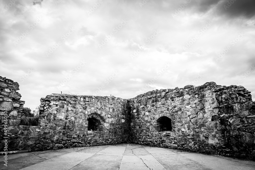 Inside the Fagaras Citadel in Brasov, Romania - a historical monument Inside the Fagaras Citadel in Brasov, Romania - a historical monument