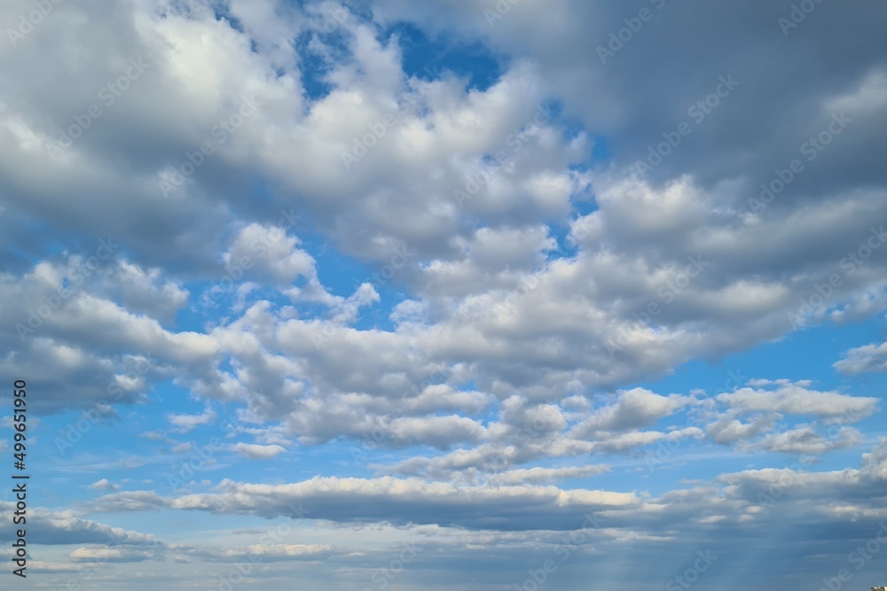 blue sky with clouds