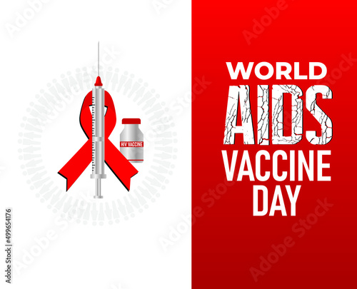 World AIDS Vaccine Day. AIDS Vaccine Concept. Template for background, banner, card, poster. vector illustration.