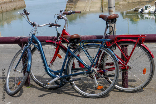 deux vélo sur le port