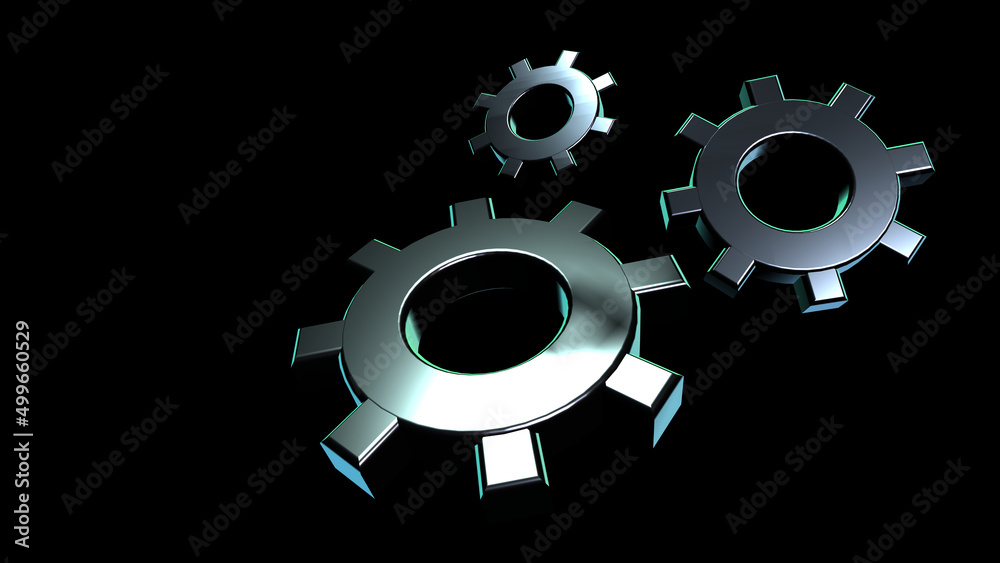 Obraz premium Gears 3d