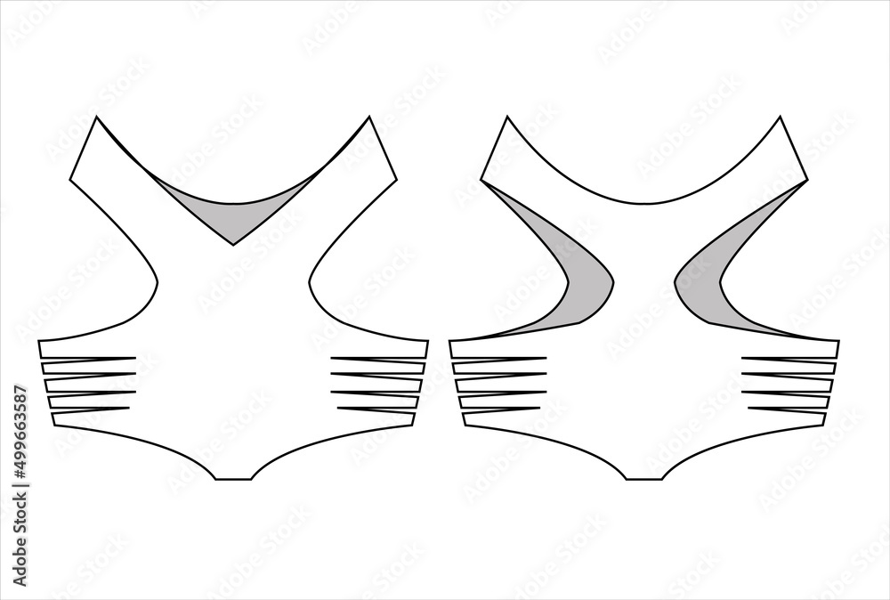 Ladies Swimwear Bottom CAD template Ladies Swimwear Bottom CAD template