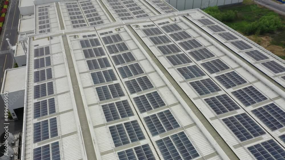 solar panels on factory rooftop solar panels on factory rooftop