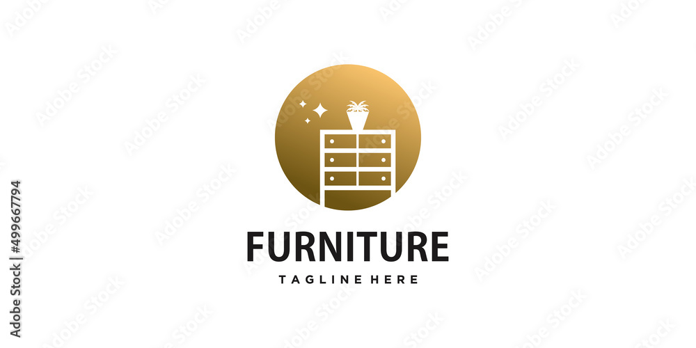 Furniture logo design with modern concept Premium Vector Furniture logo design with modern concept Premium Vector