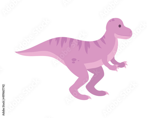 cute trex dinosaur icon