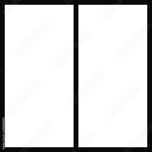 Squares divided in segments from 1 to 12 isolated on white background. Pie or pizza square shapes cut in equal slices in outline style. Simple business char