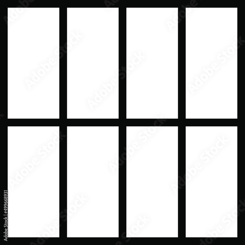 Squares divided in segments from 1 to 12 isolated on white background. Pie or pizza square shapes cut in equal slices in outline style. Simple business char